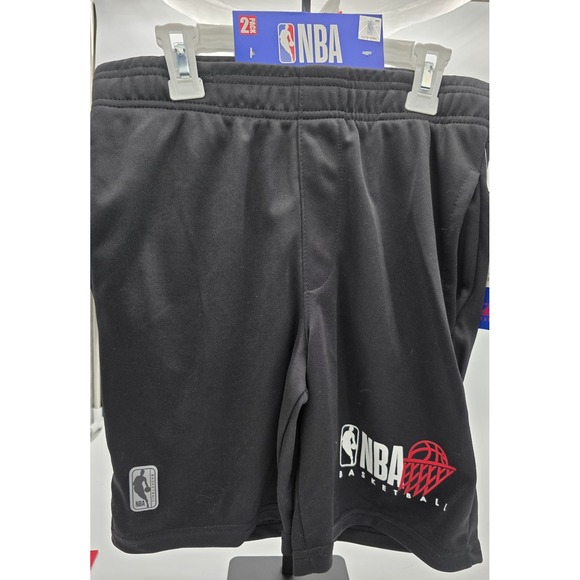 NBA Basketball Athletic Shorts Boys Size 8 with Pockets Black & Gray New #0167 - Picture 1 of 9